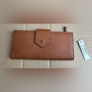 Madewell Post Wallet Leather Brand New